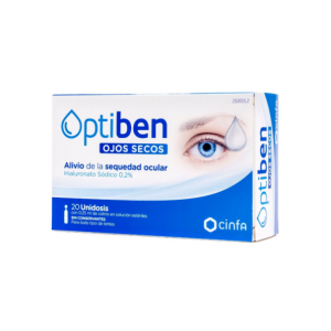 OPTIBEN OJOS SECOS  20 AMPOLLAS UNIDOSIS 0,25 ML